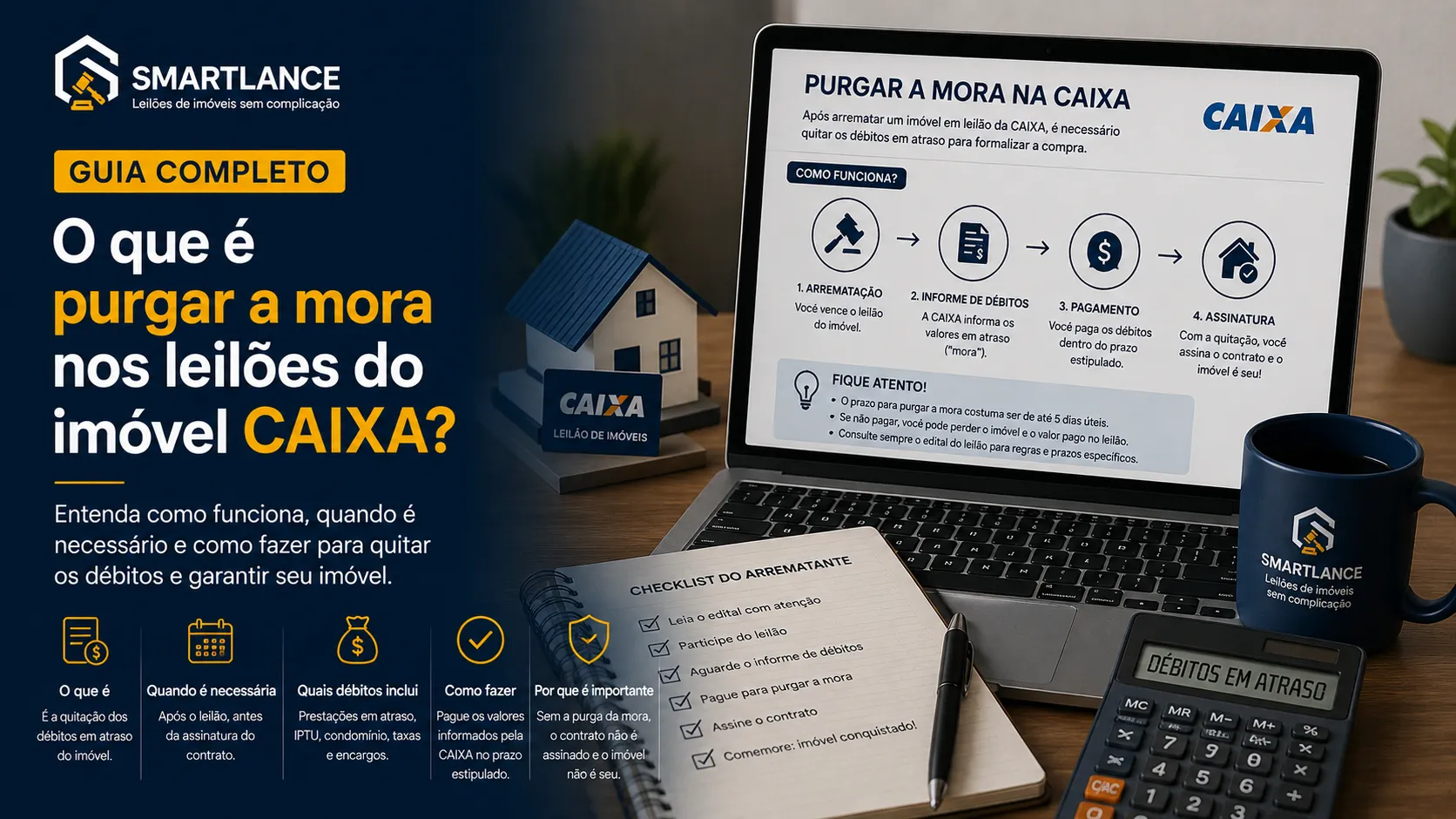 O que é purgar a mora nos leilões do imóvel CAIXA?